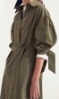 画像7: Women's  new temperament lapel single-breasted sleeves waist band width loose side slit long windbreaker long coatシングルブレストスリーブウエストバンドベルトサイドスリットロングウインドブレーカーロングトレンチコート  (7)