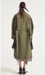 画像5: Women's  new temperament lapel single-breasted sleeves waist band width loose side slit long windbreaker long coatシングルブレストスリーブウエストバンドベルトサイドスリットロングウインドブレーカーロングトレンチコート  (5)