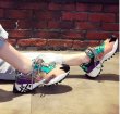 画像8:  women's crystal ins super fire leopard sneakers slip-on sneakers shoes  　クリスタルインスーパーファイヤーヒョウ柄付きスニーカーレースアップスニーカー スリッポン (8)