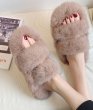 画像6: Women's Fur fuzz bac  warm flat sandals slippers  　モコモコファーフラットサンダル スリッパ サボ (6)