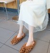 画像7: Women's  fur Baotou casual fur warm flat sandals slippers  　モコモコファーフラットサンダル スリッパ サボ (7)