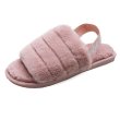 画像2: Women's  fur  Hairy warm flat back strap sandals slippers  　モコモコファーフラットバックストラップサンダル スリッパ サボ (2)