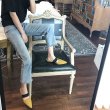 画像4: Women's Pointed head sandals furry shoes flat sandals slippers  Mules　モコモコフラットサンダル スリッパ サボ ミュール (4)