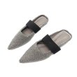 画像1: Women's Pointed head sandals furry shoes flat sandals slippers  Mules　モコモコフラットサンダル スリッパ サボ ミュール (1)