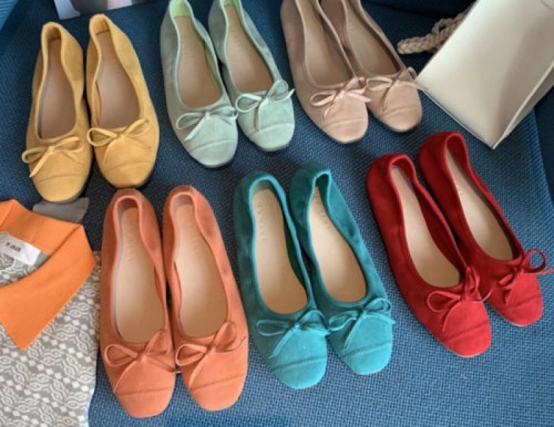画像9: women's  candy color bow ins flat ballet shoes flat shoes キャンディーカラーフラットバレエシューズリボンパンプス　 (9)