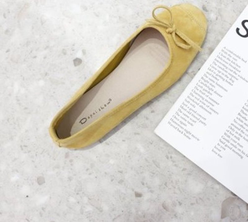 画像7: women's  candy color bow ins flat ballet shoes flat shoes キャンディーカラーフラットバレエシューズリボンパンプス　 (7)