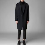 画像2: Men's  loose British over the knee thickening long coat メンズベーシックシンプルウールロングコート　コート　プラス大きなサイズ有 (2)