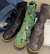 画像1:  women's  Chelsea elastic boots snake pattern Martin boots  ankle boots スネーク柄ショートシンプルマーチンブーツ ブーティブーツ　アンクル (1)