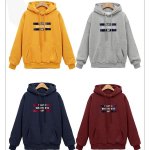 画像8: Men's Hooded sweater loose hood and velvet thickening Parker Trainer 　ロゴフーディパーカー　スエット　男女兼用　 (8)