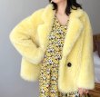 画像7: Women's Haining 100% pure wool Basha sheep shearing coat jacket　シープスキンシアドシンプルテーラーカラーコートハーフコート　ジャケット (7)