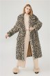 画像2: Women's Oversize Leopard Teddy Bear Fur Coat レオパードヒョウ柄 テディベア オーバーサイズファーリアルシープスキンシアドコート (2)