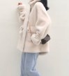 画像4: Women's Oversize Haining  lamb Fur Coat  Jacketオーバーサイズファーシープスキンシアドハーフコート　ジャケット (4)