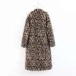 画像4: Women's Oversize Leopard Teddy Bear Fur Coat レオパードヒョウ柄 テディベア オーバーサイズファーリアルシープスキンシアドコート (4)