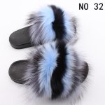 画像6: women's Fox fur slippers Sandals　リアルフォックスファーモコモコファーサンダル スリッパ サボ ミュール (6)
