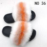 画像10: women's Fox fur slippers Sandals　リアルフォックスファーモコモコファーサンダル スリッパ サボ ミュール (10)