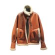 画像1: Women's real sheep fur one flight suit loose silhouette female coat Riders jacket　リアルシープスキンライダースジャケット　コート (1)