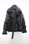 画像5: Women's real sheep fur, one down, combination, ladies fur coat　シープスキン毛皮＆ダウン組み合わせのコートジャケット (5)