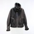 画像6: Women's real sheep fur one flight suit loose silhouette female coat Riders jacket　リアルシープスキンライダースジャケット　コート (6)