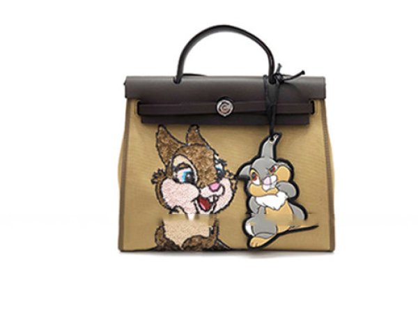 画像1:  woman’s new rabbit retro patchwork kitten bag handbagTote Shoulder 2wayBag 　ラビットスパンコールパッチワーク２WAYトートショルダー斜め掛けバック　 (1)