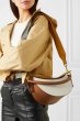 画像11:  woman’s paragraph semi-circle bag diagonal contrast color matching color single shoulder diagonal handbag saddle bag　本革レザー半円型コントラストカラーマッチングシングルショルダー斜めハンドバッグサドルバッグトートショルダー斜め掛けバック　 (11)