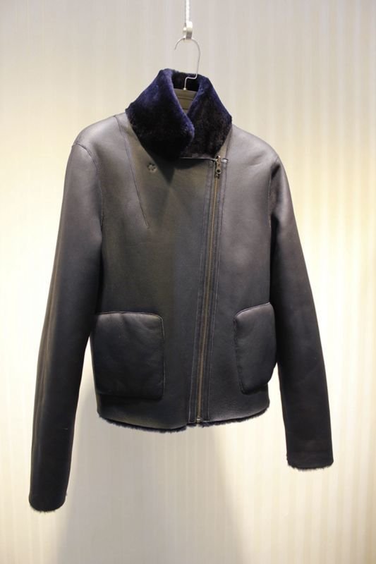 画像2: Women's real sheep high quality  imported Merino sheep fur one-sided wearing fur coat jacket  ハイクオリティーリアルシープスキンリバーシブルジャケット コート (2)