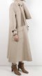 画像4: Women's  hand-stitched double-faced long scarf collar big umbrella pendulum silhouette wool long coat  スカーフ襟ウールコート (4)