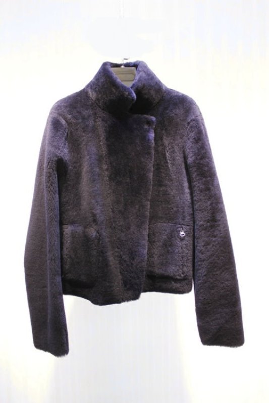 画像3: Women's real sheep high quality  imported Merino sheep fur one-sided wearing fur coat jacket  ハイクオリティーリアルシープスキンリバーシブルジャケット コート (3)