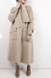 画像5: Women's  hand-stitched double-faced long scarf collar big umbrella pendulum silhouette wool long coat  スカーフ襟ウールコート (5)