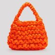 画像15:  woman’s  Hand-knitted satin  knot handbag bag ハンドメイドサテンシルクノットミニトートハンドバッグスモールハンドバック (15)