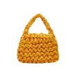 画像16:  woman’s  Hand-knitted satin  knot handbag bag ハンドメイドサテンシルクノットミニトートハンドバッグスモールハンドバック (16)