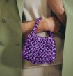 画像3:  woman’s  Hand-knitted satin  knot handbag bag ハンドメイドサテンシルクノットミニトートハンドバッグスモールハンドバック (3)