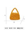 画像20:  woman’s  Hand-knitted satin  knot handbag bag ハンドメイドサテンシルクノットミニトートハンドバッグスモールハンドバック (20)