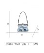 画像6:  woman’s underarm personality denim tannin chain shoulder bag デニムタンニンチェーンショルダーバッグ　クリップメッセンジャーバッグ (6)