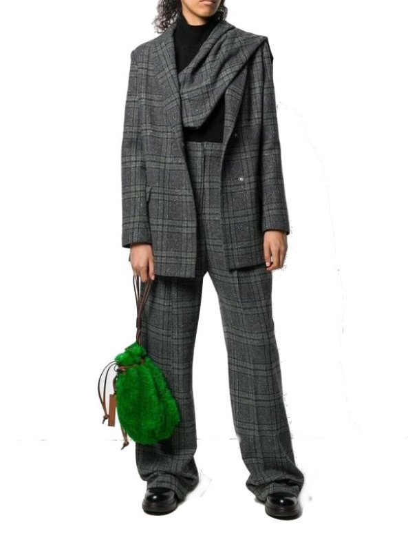 画像2:  woman’s   cute hairy bucket shoulder bag　totebag ミニバケットファーモコモコショルダートートハンドバッグ (2)