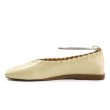 画像7: women's square head flat bottom woven metal foot ring buckle single shoes flat ballet shoesレザーフラットメタルアンクル付きパンプス バレエシューズ (7)