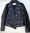 画像4: Women's imported sheep skin, leather motorcycle  Riders jacket  本革ラムレザーライダースジャケット (4)