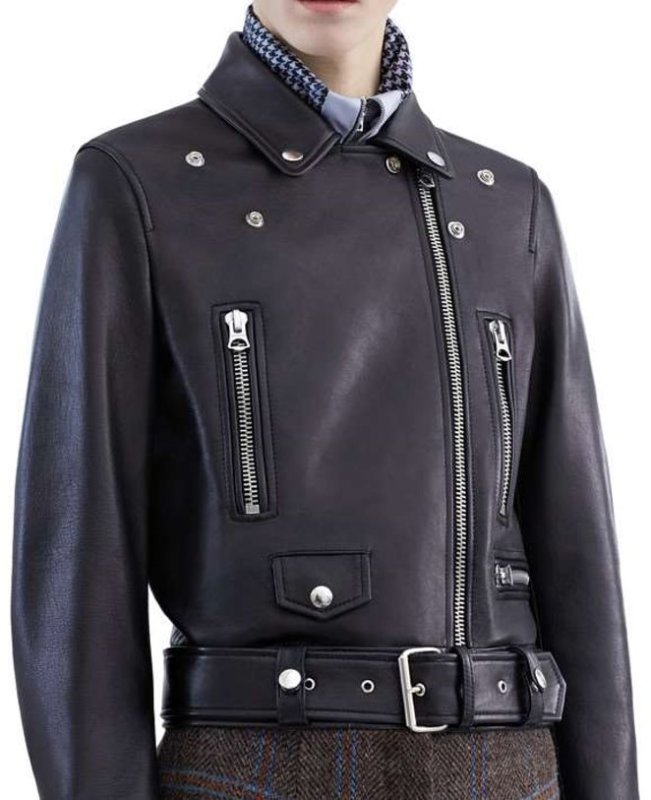 画像2: Women's imported sheep skin, leather motorcycle  Riders jacket  本革ラムレザーライダースジャケット (2)