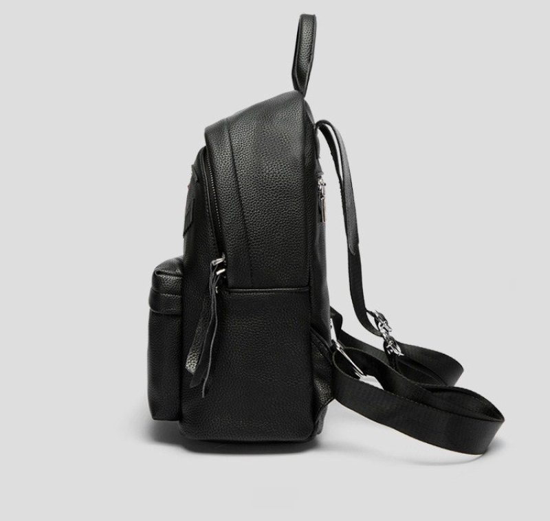 画像3:  woman’s pu leather Flirting Piercing personality backpack totebag レザーポップウインクバックパック　リュック　デイバック　トートハンドバッグ (3)