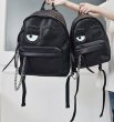 画像7:  woman’s soft leather Flirting Piercing faux-leather backpack totebag レザーポップウインクバックパック　リュック　デイバック　トートハンドバッグ (7)