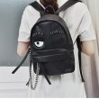 画像11:  woman’s soft leather Flirting Piercing faux-leather backpack totebag レザーポップウインクバックパック　リュック　デイバック　トートハンドバッグ (11)