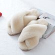 画像10: sheep fur one plush slippers Sandals　シープスキンファーモコモコサンダル スリッパ サボ ミュール (10)