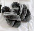 画像2: women's  Australian sheep fur one cross type wool slippers Sandals　シープスキンファークロスタイプスリッパモコモコサンダル  ミュール (2)