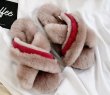 画像6: women's  Australian sheep fur one cross type wool slippers Sandals　シープスキンファークロスタイプスリッパモコモコサンダル  ミュール (6)