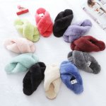 画像19: sheep fur one plush slippers Sandals　シープスキンファーモコモコサンダル スリッパ サボ ミュール (19)