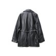 画像7: Women's   Imported Sheepskin Casual  Leather Jacket Waist Suit Leather coat ウエストベルト付きシンプルヨーロピアンレザージャケット　コート (7)