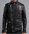 画像4:   Men's slim wash Pakistani first layer sheep leather jacket   coat 　メンズスリムシープスキンレザーライダースジャケット　コート (4)