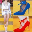 画像7: women's cross strap  stiletto catwalk  high heel pointed fur pumps shoes クロスストラップファーハイ ヒールパンプス  (7)