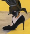 画像5: women's cross strap  stiletto catwalk  high heel pointed fur pumps shoes クロスストラップファーハイ ヒールパンプス  (5)