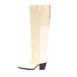 画像7:  women's  crocodile pattern small square head over the knee fashion Knee high boots   本革 レザーニーハイ ロングブーツ　 (7)