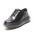 画像7:  women's leather  platform casual British single shoes ins tide slip-on sneakers shoes  　プラットフォームレザーエナメルレースアップ　厚底スニーカー　 スリッポン (7)